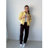 Tepláková bunda Salma žlutá