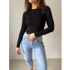 Basic triko s dlouhým rukávem černá