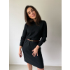 Svetrové šaty černá