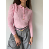 Svetřík s knoflíky růžová