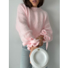 Svetr onny s mašlí světle růžová