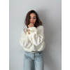 Svetr onny s mašlí bílá
