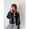 Koženková bunda Butty černá