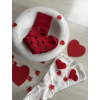 Ponožky pánské love červená