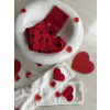 Ponožky pánské love červená