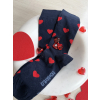 Ponožky pánské love modrá