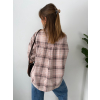 Košile/bundička károvaná růžová