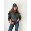Koženková bunda Zan black