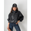 Koženková bunda Zan black