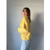 Plyšová mikina žlutá