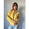 Plyšová mikina žlutá