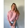 Prošívaná bunda růžová