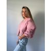 Prošívaná bunda růžová