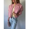 Prošívaná bunda růžová