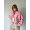Bunda prošívaná růžová