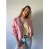 Prošívaná bunda růžová