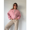Bunda prošívaná růžová