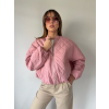 Bunda prošívaná růžová