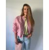 Prošívaná bunda růžová