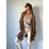 Cardigan basic hnědá