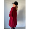 Cardigan basic červená