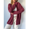 Cardigan basic malina
