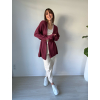 Cardigan basic malina