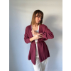 Cardigan basic malina