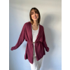 Cardigan basic malina