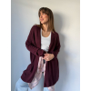 Cardigan basic vinová