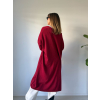 Cardigan basic dlouhý červená