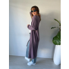 Cardigan basic dlouhý fialová