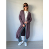 Cardigan basic dlouhý fialová