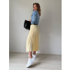 Skládaná sukně žlutá