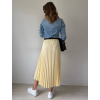 Skládaná sukně žlutá