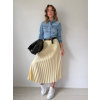 Skládaná sukně žlutá