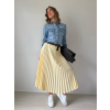 Skládaná sukně žlutá