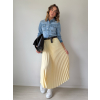 Skládaná sukně žlutá