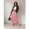 Skládaná sukně růžová