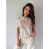 Triko s krajkou creme