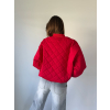 Prošíváná bunda červená