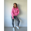 Basic mikina s kapucí růžová