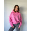 Basic mikina s kapucí růžová