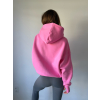 Basic mikina s kapucí růžová