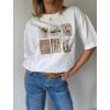 Triko s potiskem style bílá