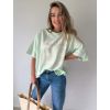 Triko oversize malibu mint