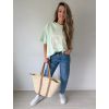 Triko oversize malibu mint