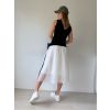 Tylová sukně line bílá