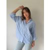Košile pruhovaná s kamínky světle modrá