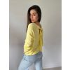 Svetr s krajkou žlutá